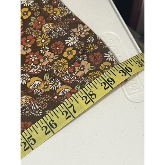 Hollister Women's High Rise Strech Flare Pants Floral Hippie 70s Print Size M - Picture 10 of 11